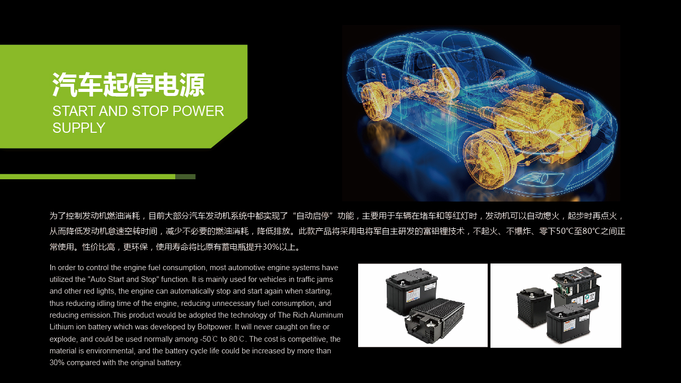 汽车应急启动电池